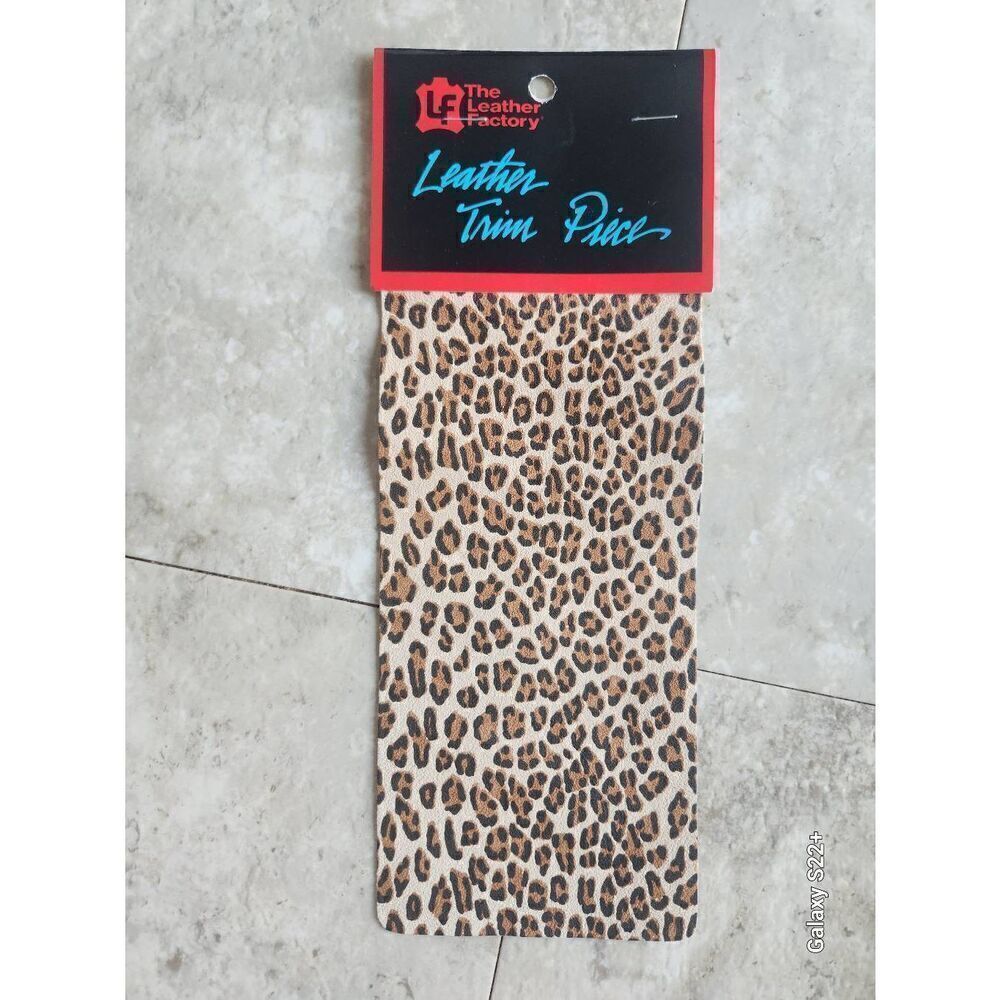 X1 The Leather Factory leopard leather patch